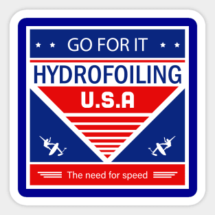 Hydrofoiling USA Sticker